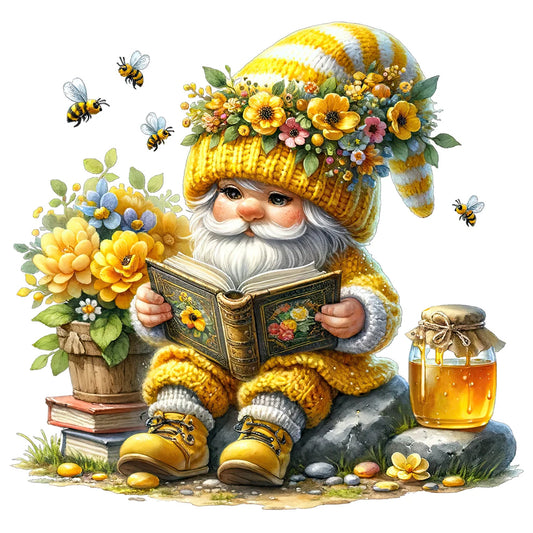 Honey Gnome - Full Round Drill Diamond Painting 40*40CM