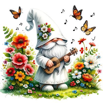 Guitar Gnome - Full Round Drill Diamond Painting 40*40CM