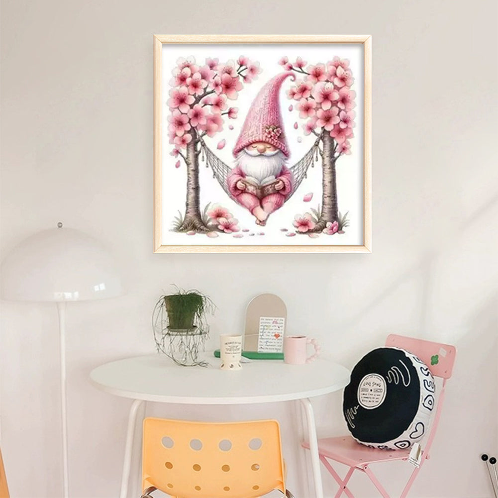 Peach Blossom Dwarf - 11CT Stamped Cross Stitch 50*50CM (Mona Lisa Brand)