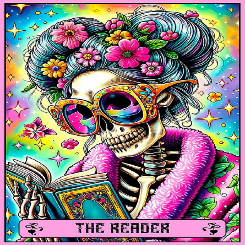 Skeleton Grandma - 11CT Stamped Cross Stitch 50*70CM