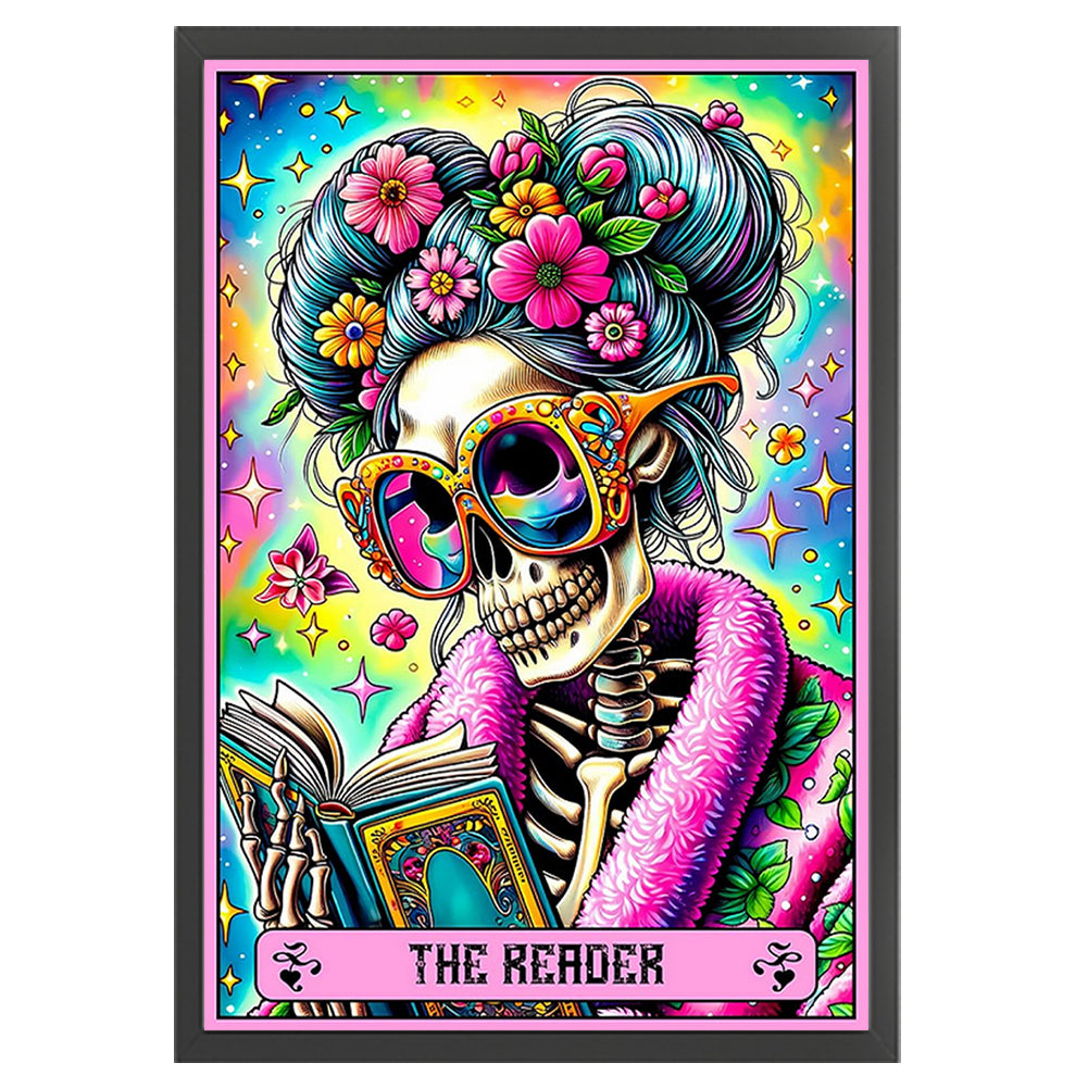 Skeleton Grandma - 11CT Stamped Cross Stitch 50*70CM