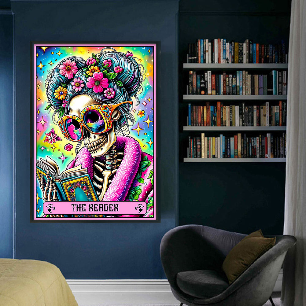 Skeleton Grandma - 11CT Stamped Cross Stitch 50*70CM