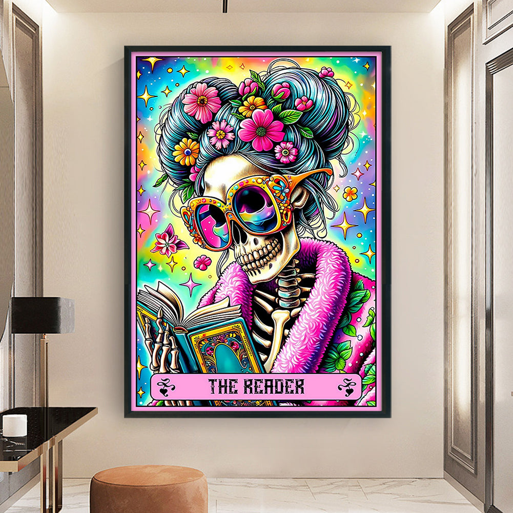 Skeleton Grandma - 11CT Stamped Cross Stitch 50*70CM