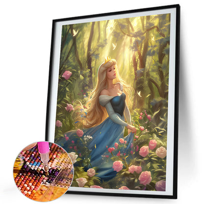 Flower Princess People - Full Round Drill Diamond Painting 35*45CM