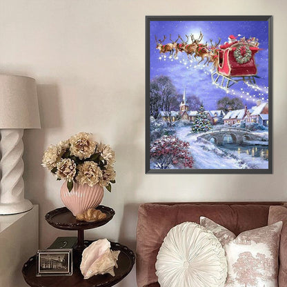 Santa Claus - Full AB Round Drill Diamond Painting 40X53CM