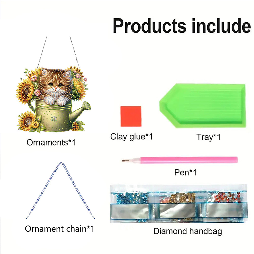 2D Flat DIY Diamond Art Pendant Diamond Painting Set Home Wall Decoration Crafts