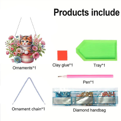 2D Flat DIY Diamond Art Pendant Diamond Painting Set Home Wall Decoration Crafts