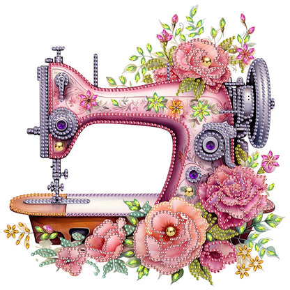 4Pcs Sewing Machine - Special Shaped Drill Diamond Painting 30*30CM
