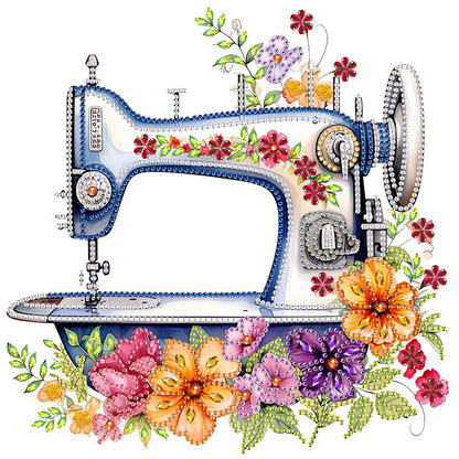 4Pcs Sewing Machine - Special Shaped Drill Diamond Painting 30*30CM