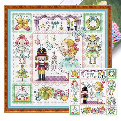 The Nutcracker - 14CT Stamped Cross Stitch 30*30CM(Fairy Brand)