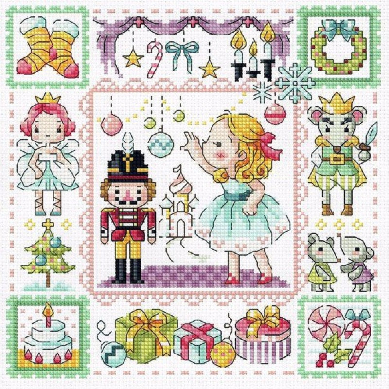 The Nutcracker - 14CT Stamped Cross Stitch 30*30CM(Fairy Brand)