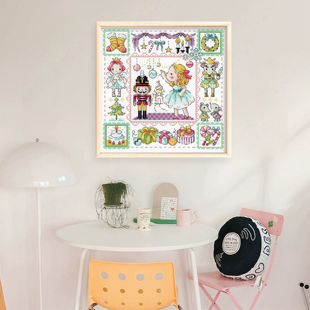 The Nutcracker - 14CT Stamped Cross Stitch 30*30CM(Fairy Brand)