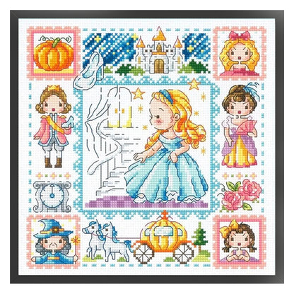 Cinderella - 14CT Stamped Cross Stitch 30*30CM(Fairy Brand)