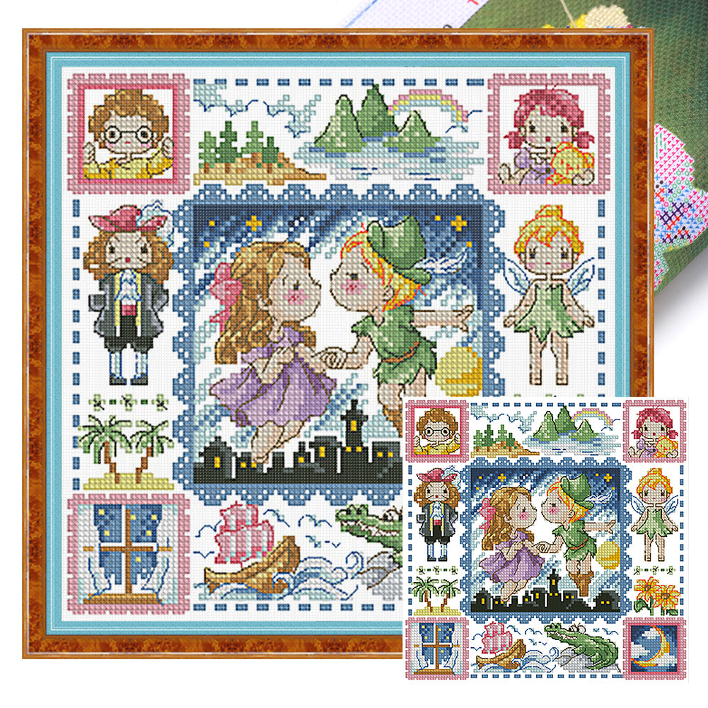 Princess Doraemon - 14CT Stamped Cross Stitch 30*30CM(Fairy Brand)