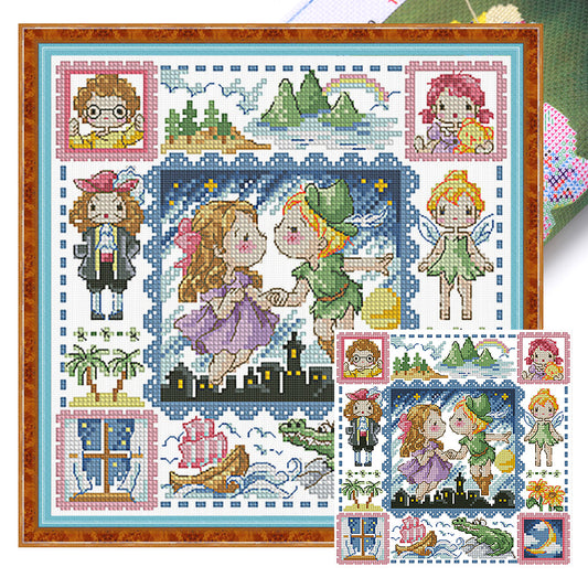 Princess Doraemon - 14CT Stamped Cross Stitch 30*30CM(Fairy Brand)