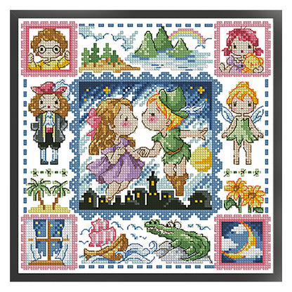 Princess Doraemon - 14CT Stamped Cross Stitch 30*30CM(Fairy Brand)