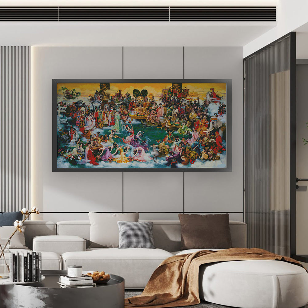 World Celebration - Fairy - 14CT Stamped Cross Stitch 190*94CM(Xiaobai Brand)