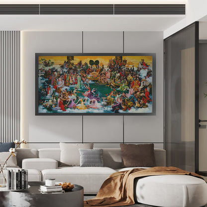 World Celebration - Fairy - 14CT Stamped Cross Stitch 190*94CM(Xiaobai Brand)