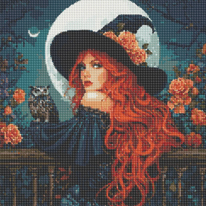 Witch - Full Round Drill Diamond Painting 40*40CM