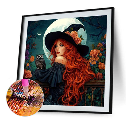 Witch - Full Round Drill Diamond Painting 40*40CM