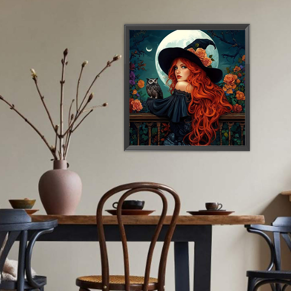 Witch - Full Round Drill Diamond Painting 40*40CM