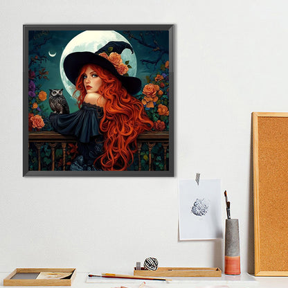 Witch - Full Round Drill Diamond Painting 40*40CM