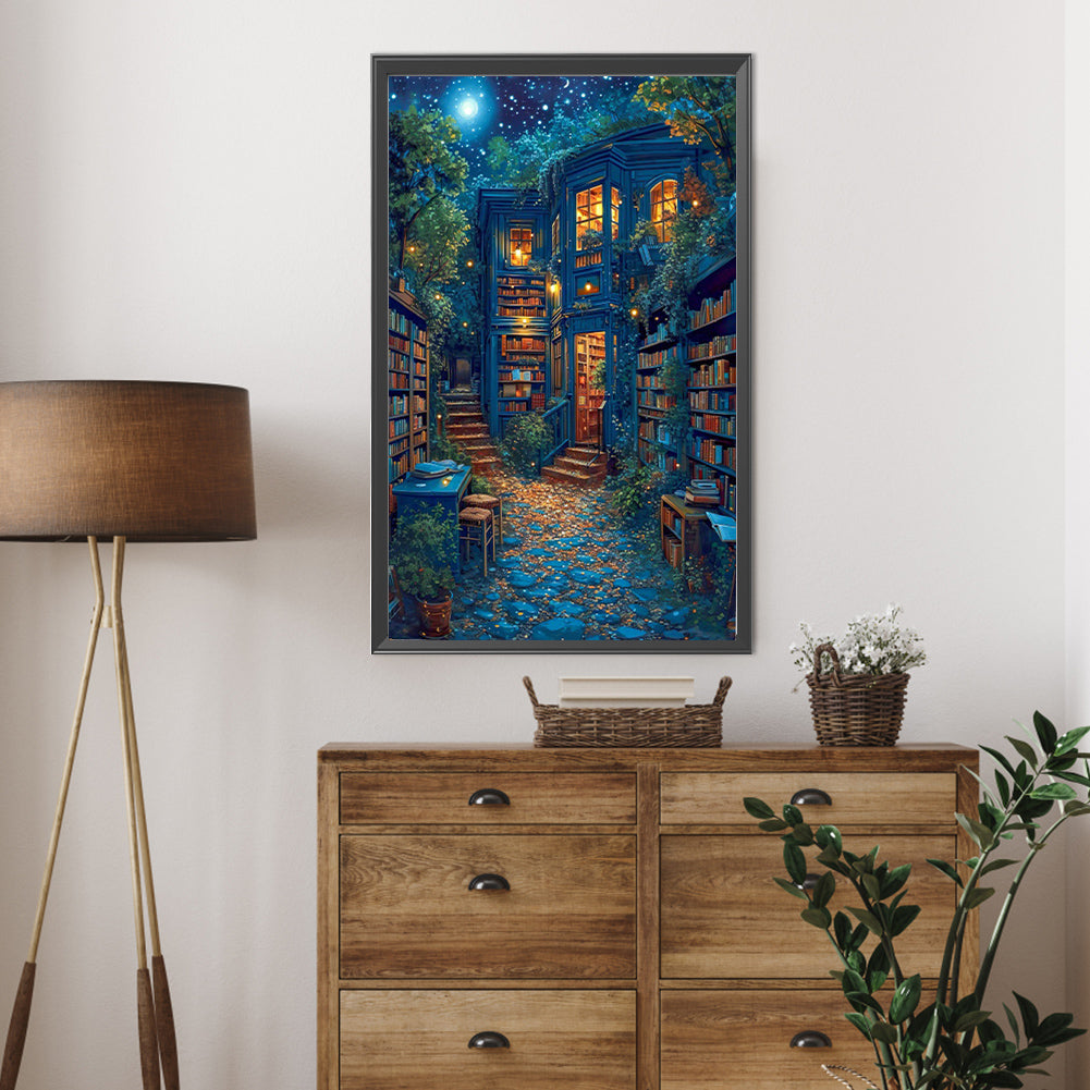 Dream Library - Full AB Round Drill Diamond Painting 40*65CM