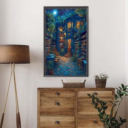 Dream Library - Full AB Round Drill Diamond Painting 40*65CM