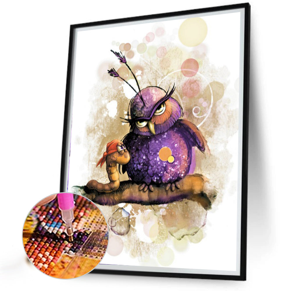 Funny Bird - Full AB Round Drill Diamond Painting 40*50CM