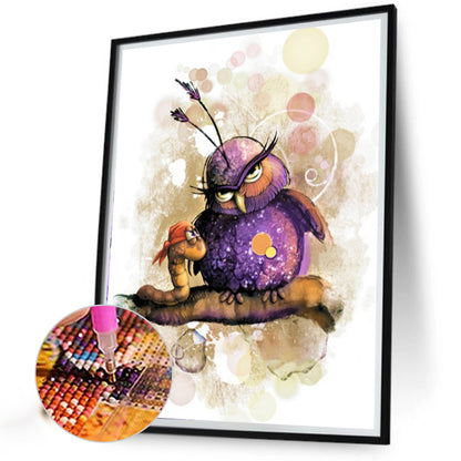 Funny Bird - Full AB Round Drill Diamond Painting 40*50CM