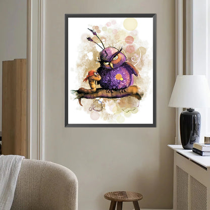 Funny Bird - Full AB Round Drill Diamond Painting 40*50CM