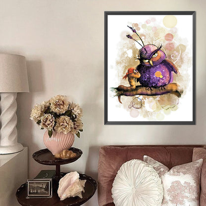 Funny Bird - Full AB Round Drill Diamond Painting 40*50CM