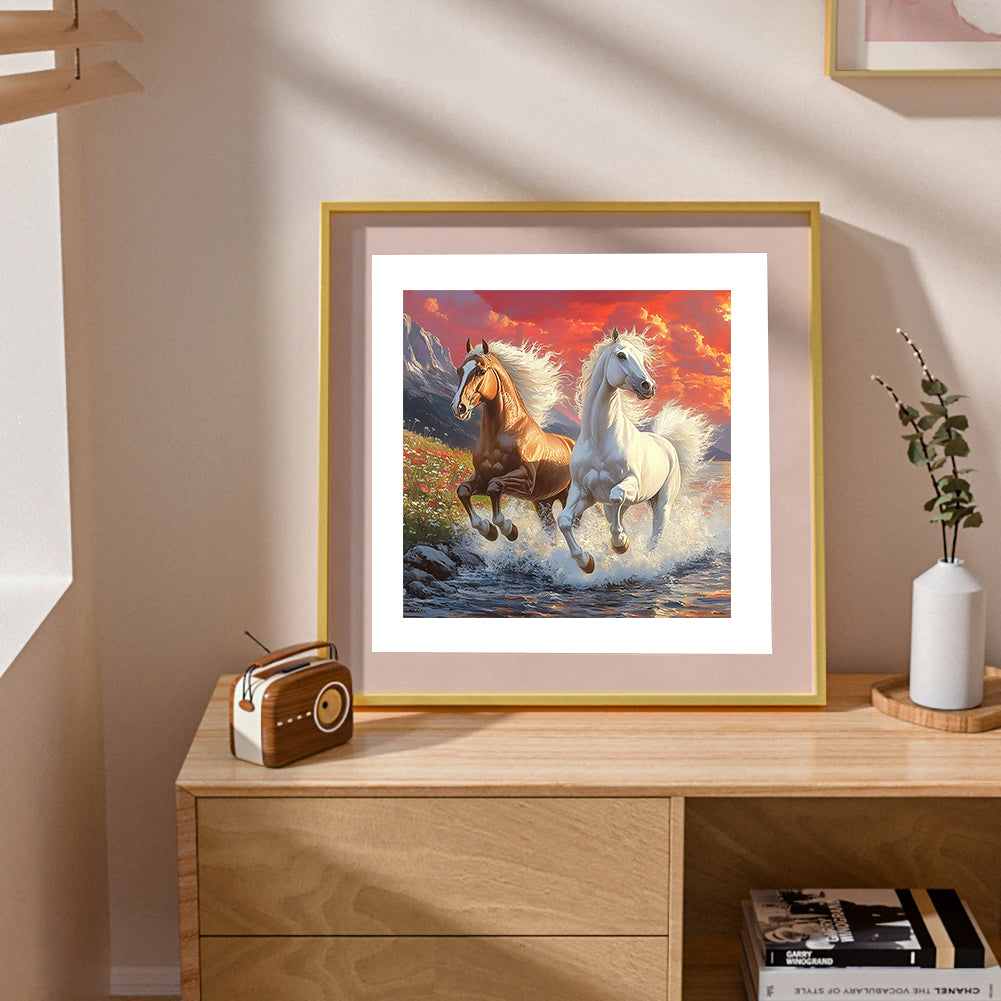 Horse - Full Round Drill Diamond Painting 30*30CM