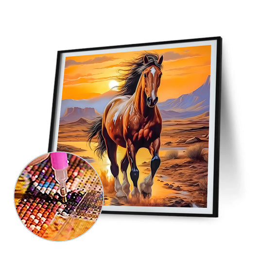 Horse - Full Round Drill Diamond Painting 30*30CM