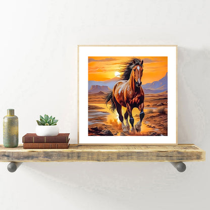 Horse - Full Round Drill Diamond Painting 30*30CM