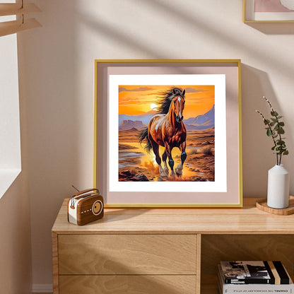 Horse - Full Round Drill Diamond Painting 30*30CM