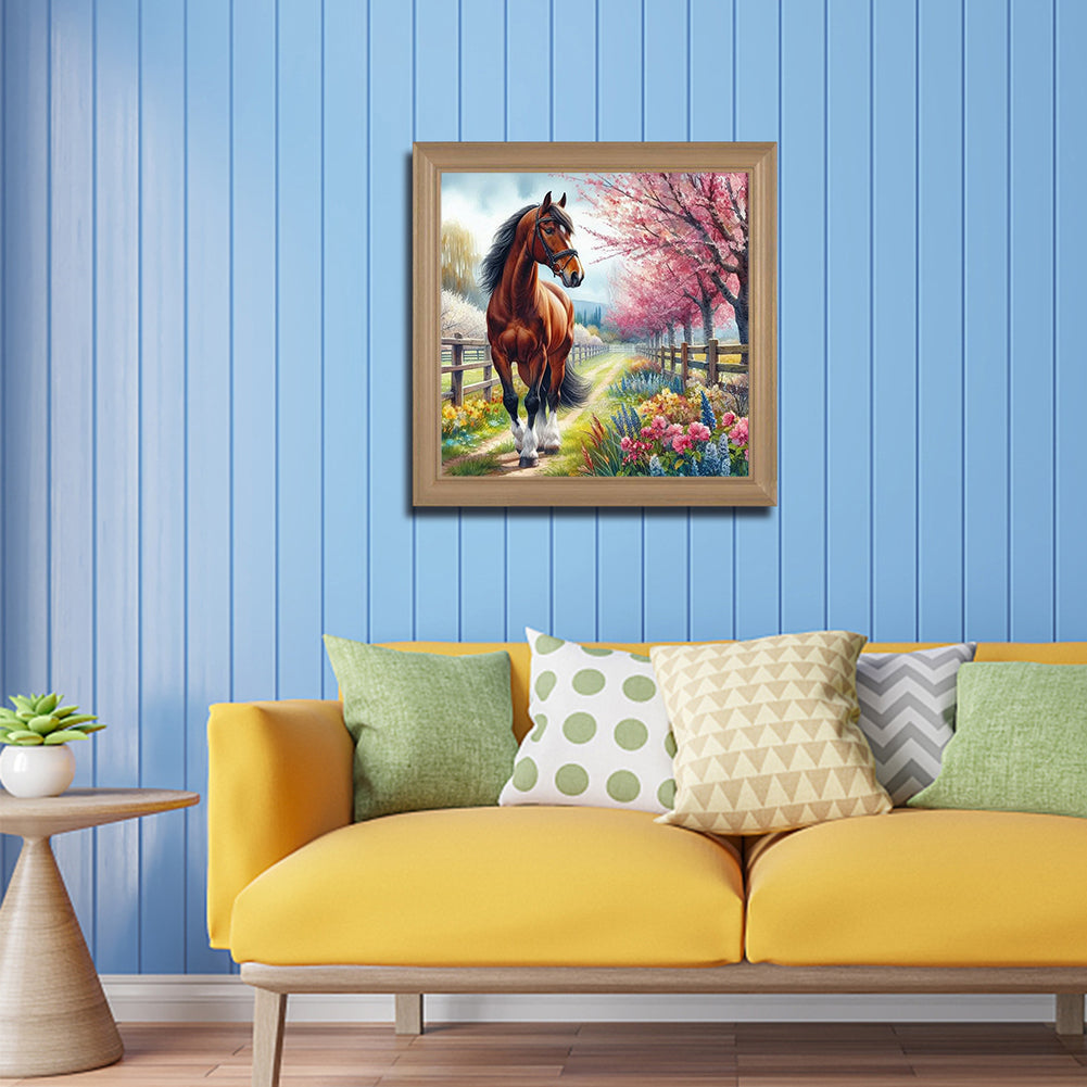 Horse - Full Round Drill Diamond Painting 40*40CM