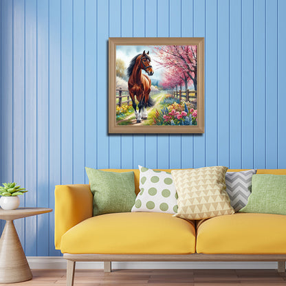 Horse - Full Round Drill Diamond Painting 40*40CM