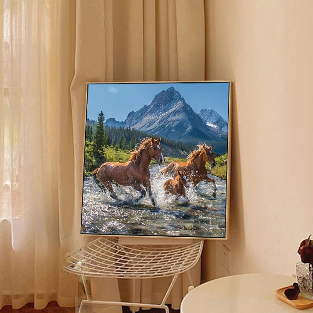 Horse - Full Round Drill Diamond Painting 40*40CM