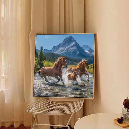 Horse - Full Round Drill Diamond Painting 40*40CM