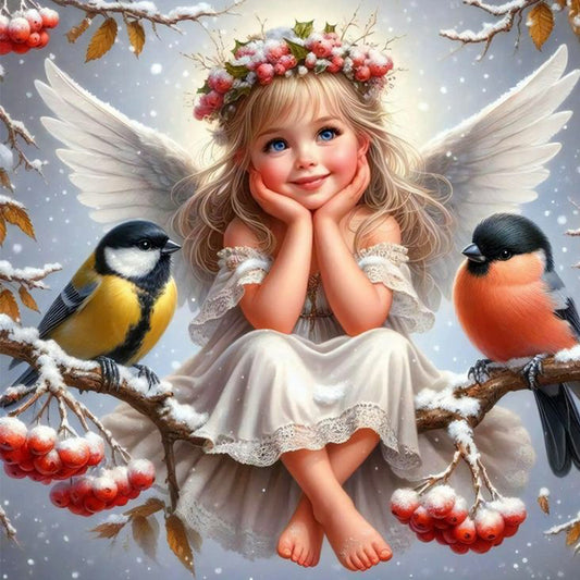Angel Girl - Full Round Drill Diamond Painting 40*40CM