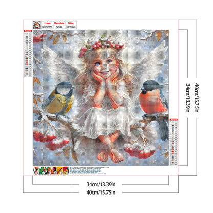 Angel Girl - Full Round Drill Diamond Painting 40*40CM