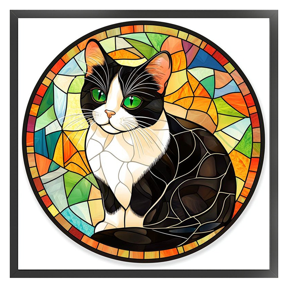 Cow Cat - 11CT Stamped Cross Stitch 40*40CM