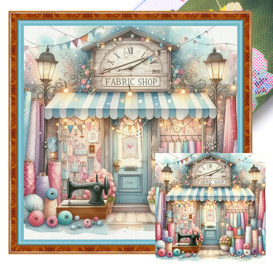 Sewing Shop - 11CT Stamped Cross Stitch 45*45CM