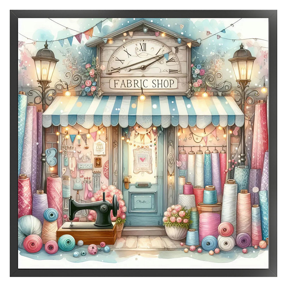 Sewing Shop - 11CT Stamped Cross Stitch 45*45CM
