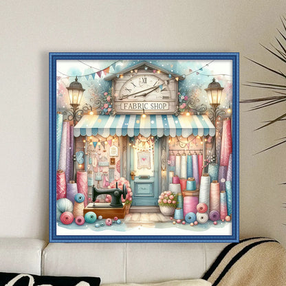 Sewing Shop - 11CT Stamped Cross Stitch 45*45CM