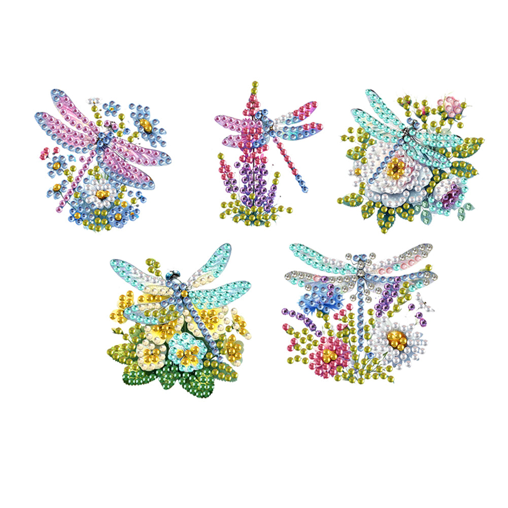 5PCS 2D Flat Animal Acrylic Decor Springs DIY Diamond Painting Shake Ornaments