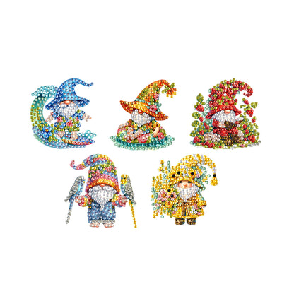 5PCS 2D Flat Animal Acrylic Decor Springs DIY Diamond Painting Shake Ornaments