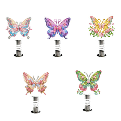 5PCS 2D Flat Animal Acrylic Decor Springs DIY Diamond Painting Shake Ornaments