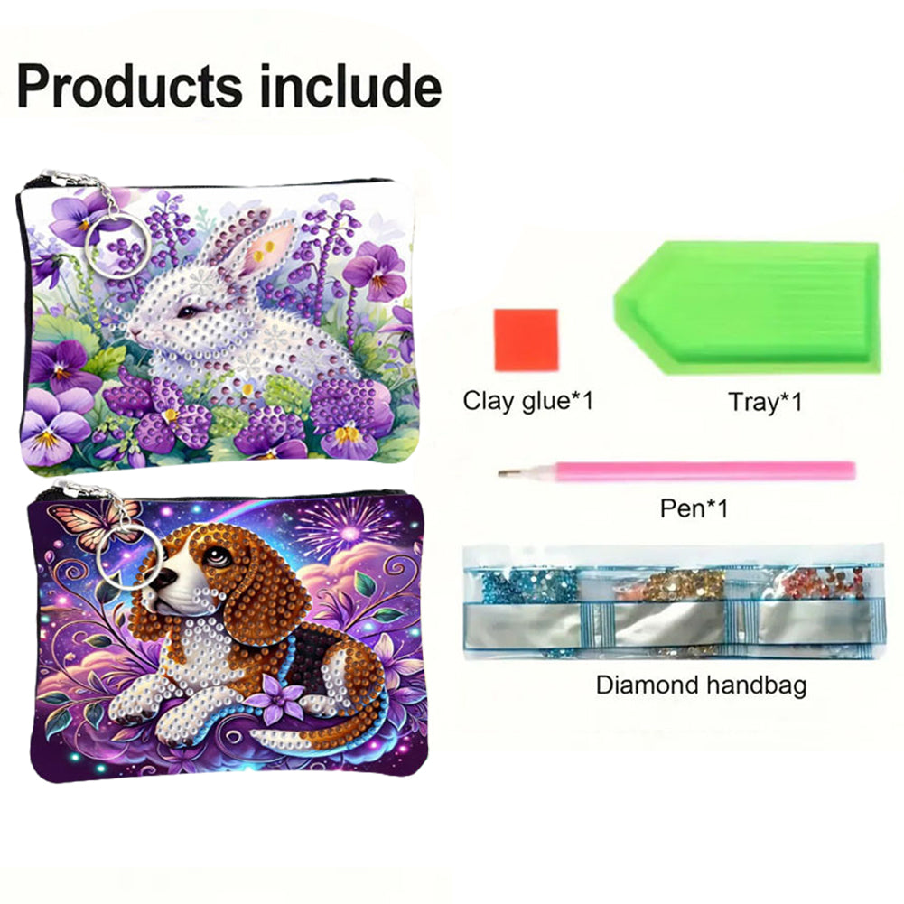 DIY Diamond Art Diamond Dot Diamond Card Pack 5D Diamond Painting Coin Pouch